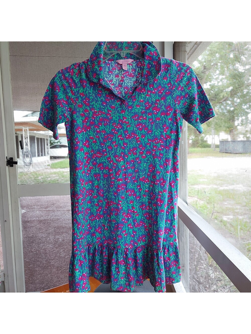 Lilly Pulitzer girls' cotton tunic dress, size XL